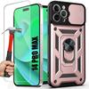 Case - BOOLING - for iPhone 14 Pro Max - Shockproof - Sliding Cover - Rotating Stand