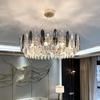 Новая люстра для гостиной 2024 года, круглая светодиодная хрустальная лампа для столовой, люстра для спальни, украшение дома, внутреннее освещение