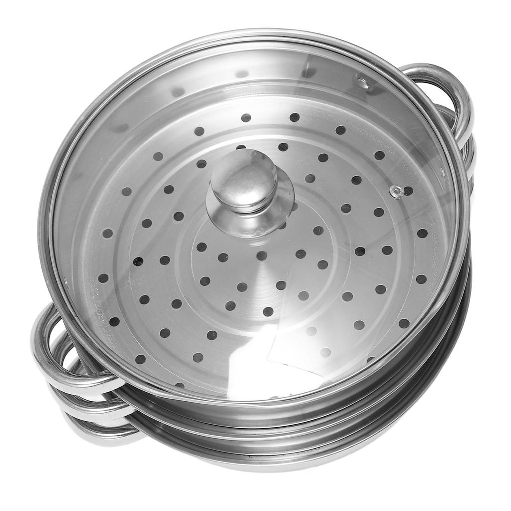 Soup Steam Pot Thickened Stainless Steel Multifunctional Large Capacity Double Ear Stock Steam Pot