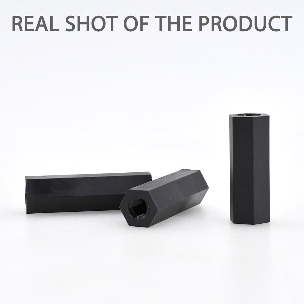Нейлоновая шестигранная стойка с метрической резьбой для материнской платы, шестигранная проставка черного и белого цвета M2 M2.5 M3 M4
