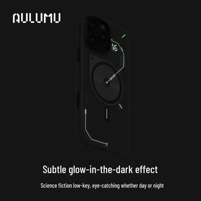 Магнитный светящийся полупрозрачный чехол для телефона AULUMU A16