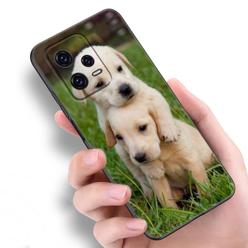Милый щенок черный силиконовый чехол для телефона Xiaomi Redmi Note 10 11 11S 12 13 4G 8 9 11T Pro 5G Plus 8T 9S 10S 12S