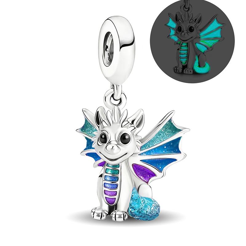 Медь Мечтательный Прекрасный Летающий Дракон Эльф Серия Шармы Бусины Подходят для Оригинального Браслета Пан Высокое Качество DIY Ювелирные Изделия