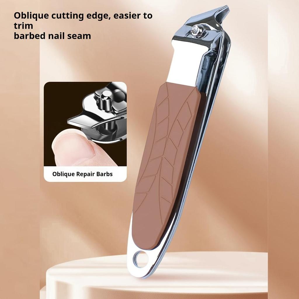 5/10 Piece Stainless Steel Nail Clipper Set, Flat Beveled Nail Clippers Ear Scoop Nail File with Convenient Storage Folding Bag, Manicure Tools