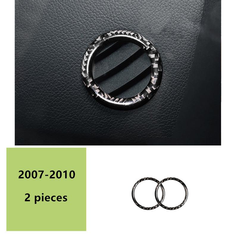 Центральная консоль кондиционера, компакт-диск, накладка на панель, 2 шт. для Mercedes Benz C class W204 C200 C260 C300 C180 2007-10 Carbon