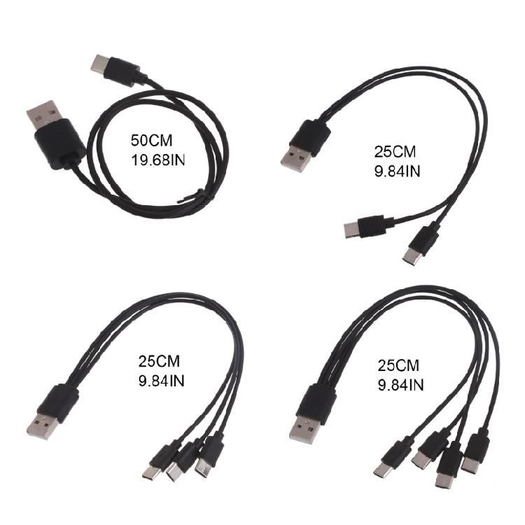 Кабель для множественной зарядки Мульти USB-кабель USB-кабель для зарядки Универсальный 1/2/3/4 в 1
