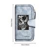 Gothic Skull Print Long Wallet Forever Style Casual Multi Card Holders Purse For Daily Use