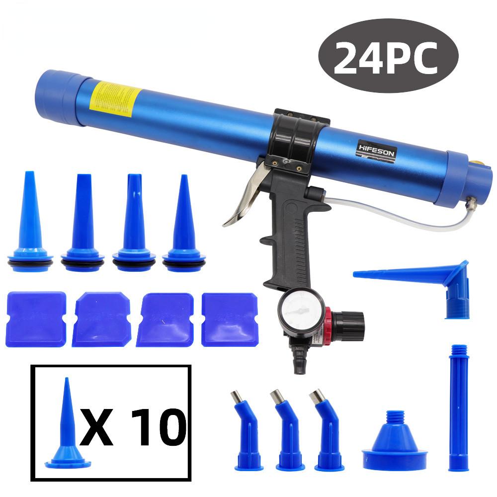 310ml/600ml Pneumatic Sealant Gun Sausage Pneumatic Caulking Gun Glass Rubber Grout Construction Tool