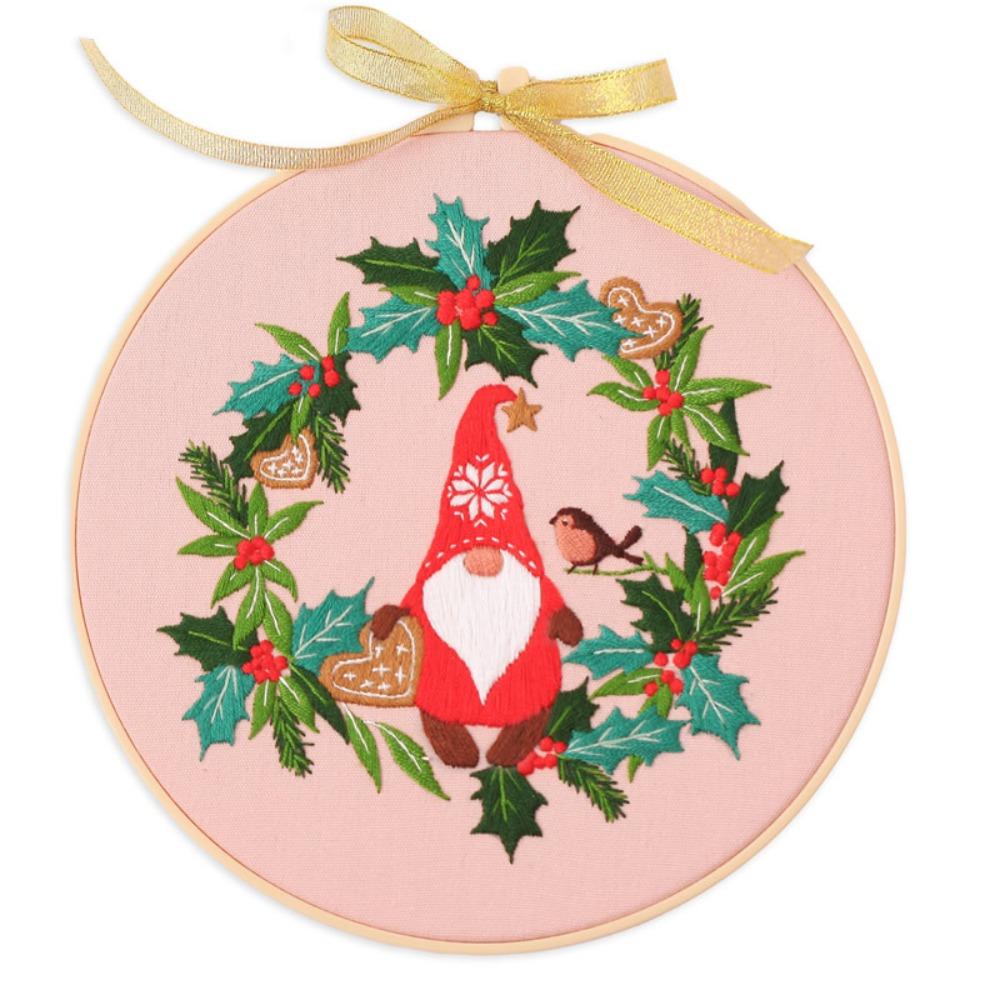 Hand-stitched Cross Stitch Set Handmade Embroidery Set Christmas Embroidery Kit Beginner