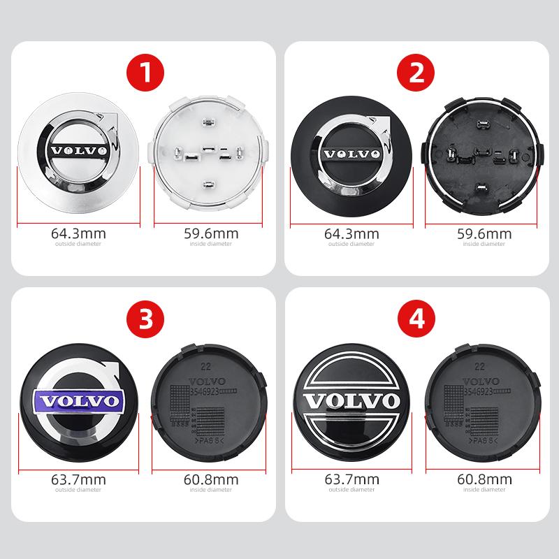 4 шт./комплект 64 мм Значок VOLVO Центральная заглушка колеса автомобиля Для Volvo XC60 V70 S60 XC90 S80 V40 XC70 V50 Декоративные аксессуары для колпака диска