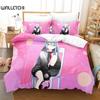 3D Printed Anime Kawaii Girls Yoisaki Kanade Bedding Set Cartoon Three-piece Set Adult Kid Bedroom Duvet Cover Set Home Textiles
