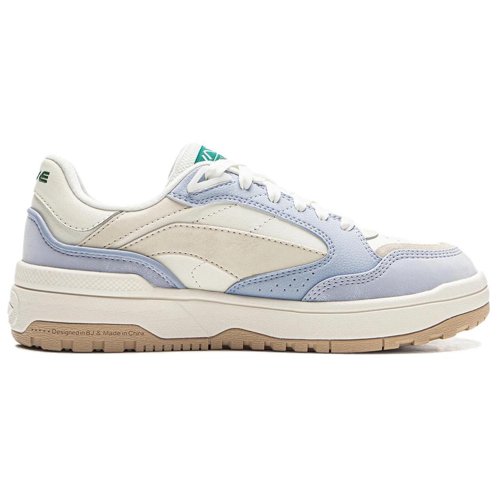 Li Ning Wave LOW Устойчивые к истиранию и легкие Низкие кеды для скейтборда Женские Бело-синие AGCV264-5
