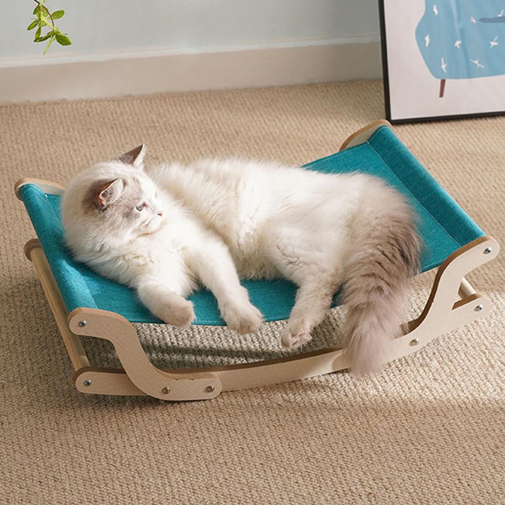 Cat Rocking Chair 4 Season Universal Minimalist Pine Cat Hammock Bed for Pet Supplies
