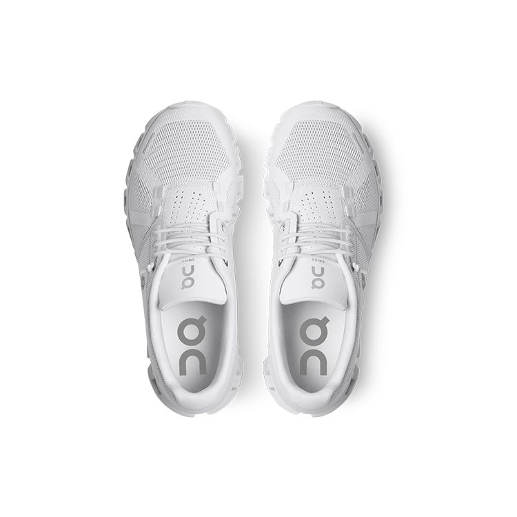 ON Cloud 5 All White Women Sneakers 59.98902
