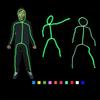 Костюм EL Wire Светящиеся Полоски Взрослый Детский Фигура Человечка Для Вечеринки Хэллоуина
