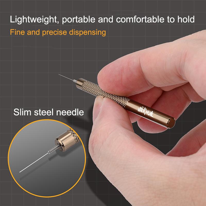 1Pc MS107 Metal Precision Glue Dispenser For Gundam Scale Model Building Tools CA Glue Applicator Military Hobby DIY Craft Tool