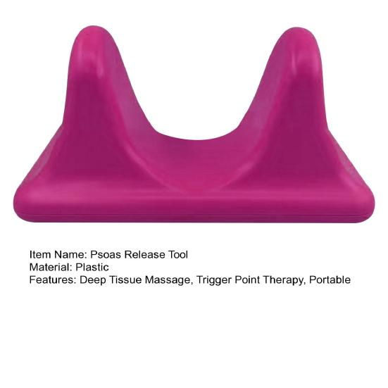 Psoas Release Tool Athletes Office Workers Deep Tissue Massager Back Stretcher Hip Hook Flexor Glute Trigger Point Therapy Myofascial Release Tool