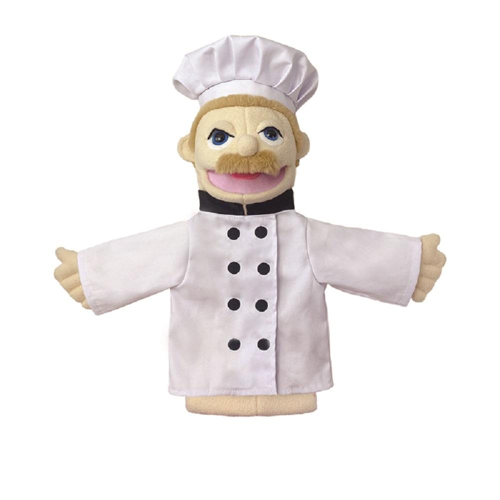 New 36cm Cartoon Profession Attire Series Hand Puppet Plush Toys Doctor Police Officer Nurse Doll Parent-child Educational Toys