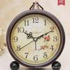 Retro 5-Inch Silent Metal Alarm Clock for Bedroom, Living Room, or Desktop - European Style Fashion Table Clock