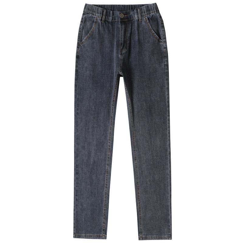 Модные джинсы, свободные брюки, мужские джинсовые джинсы большого размера, универсальные прямые повседневные брюки