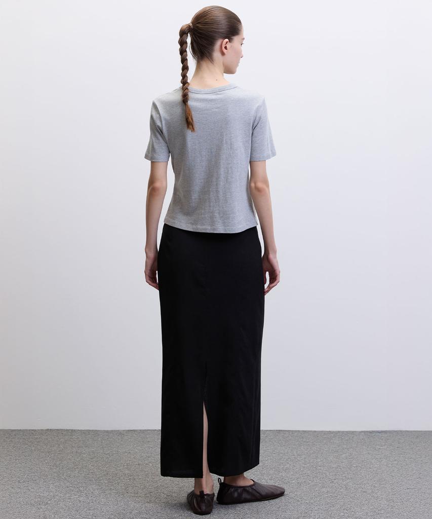 HAE BY HAEKIM [Atelier] Summer Maxi Skirt_Black