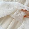 Трансграничная интернет-торговля кружевная вышитая юбка в стиле «четыре сезона» корейская вышитая юбка-паттискирт из нежной кружевной сетки юбка-зонтик