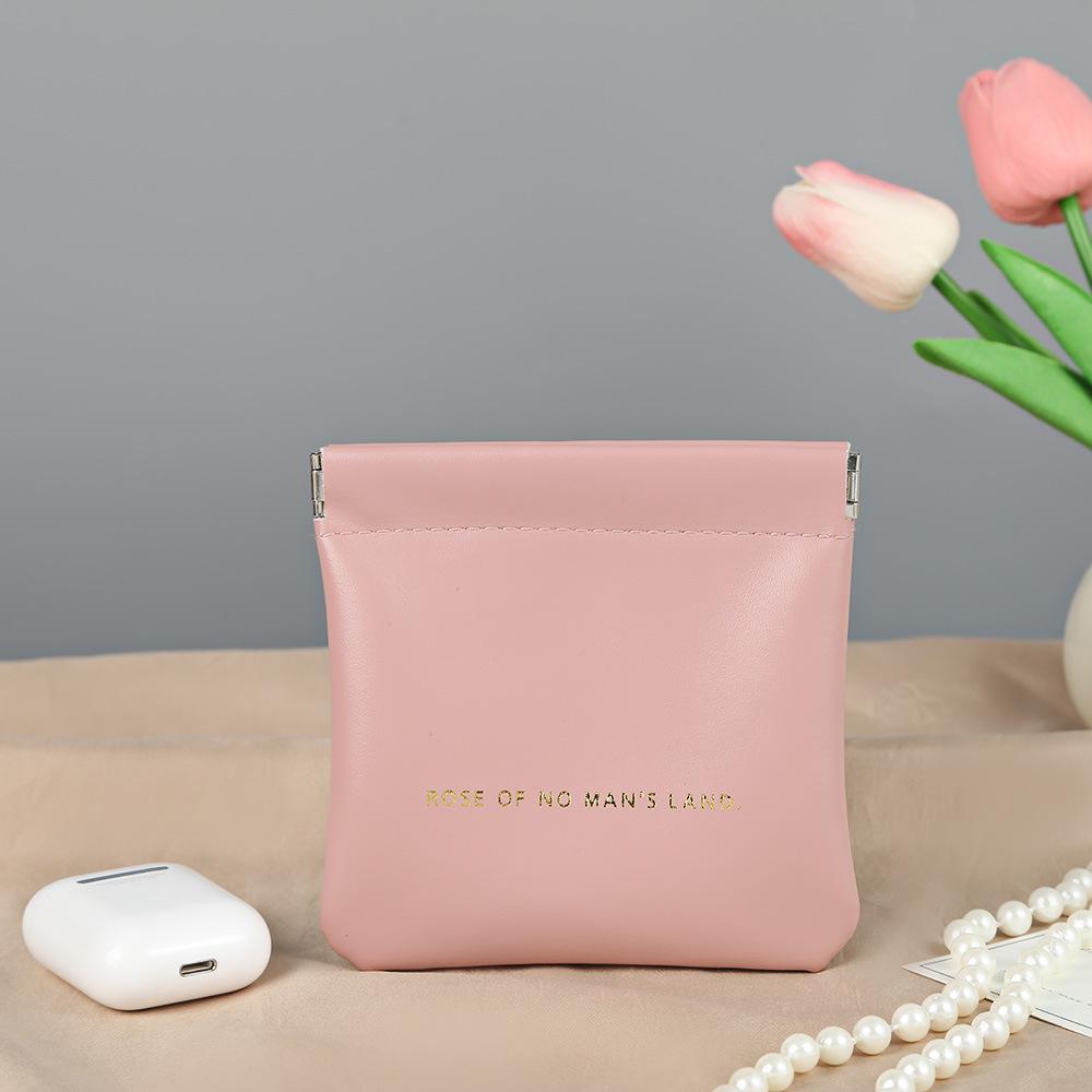 Органайзер для красных конвертов с пружинным зажимом: Портативный держатель для данных и украшений с автоматическим закрытием, кошелек для монет