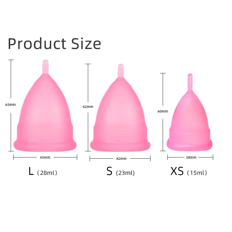 Менструальные чаши Многоразовые силиконовые чаши, 11 цветов на выбор, 3 размера на выбор, для удовлетворения различных потребностей.(A02)