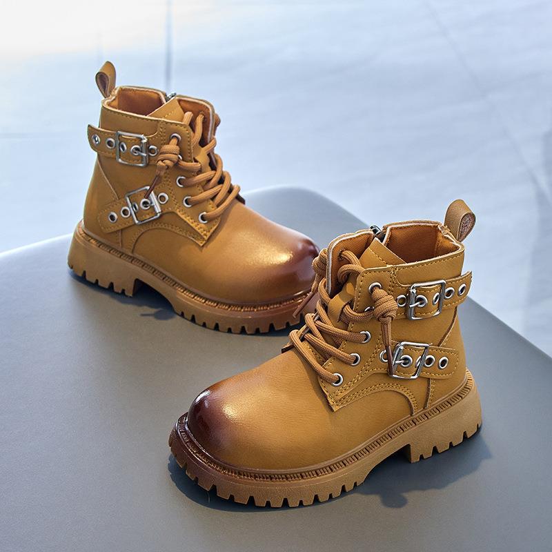 Принцессные ботинки для девочек: Стильные британские короткие ботинки на боковой молнии для выступлений и вечеринок