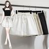 2025 Plus Size Shorts Summer Women Wide Leg Pants High Waist Solid Loose Casual Short Pants Basic Harem New