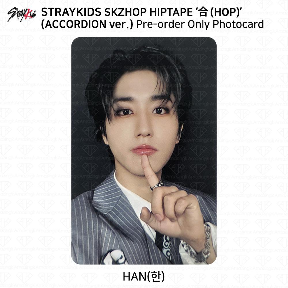 Stray Kids SKZHOP HIPTAPE HOP Аккордеон Официальная фотокарточка Unit Monochrome