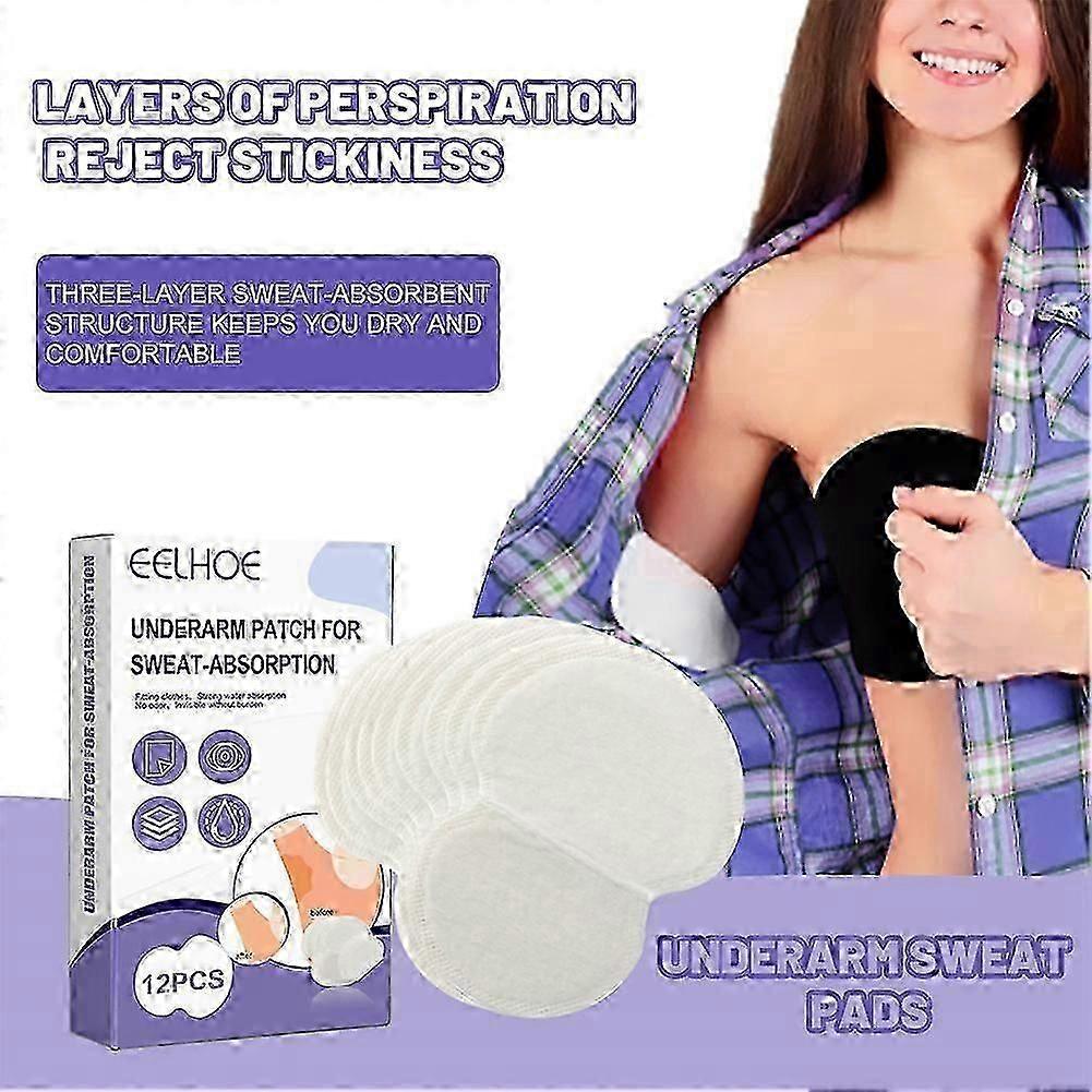24x Disposable Sweat Pads Patches Antiperspirant Underarm Armpit Guard Sheet
