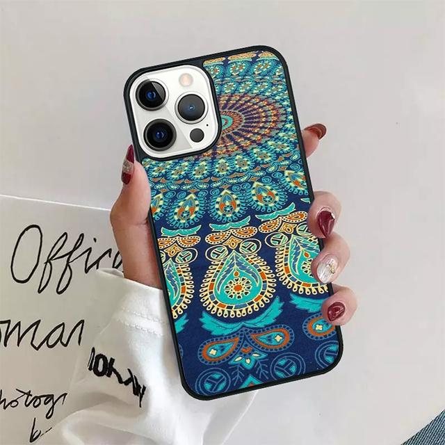 Mandala Floral Coque Shell For iPhone 17 Air 15 16 14 13 12 Pro Max 11 Pro Max Plus Phone Case Cover