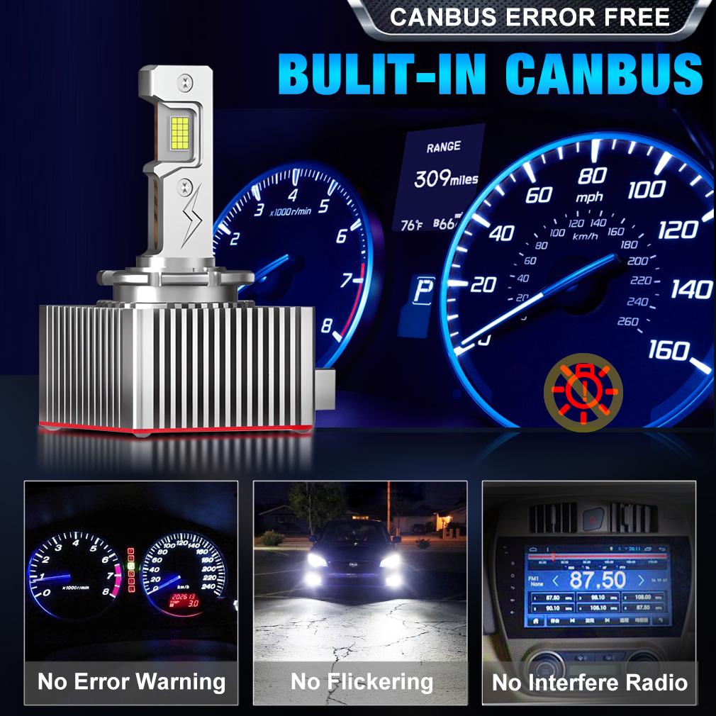 2 шт. 70000 лм D3S светодиодные лампы для фар D1S D2S D4S D8S D1R D2R D3R D4R D8R Turbo LED 30SMD CSP фары для BMW Benz Volvo Лампа Canbus 110 Вт Фара 6000 К