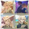 Классический аниме-чехол для подушки Violet Evergarden Мягкий Легко стирающийся Наволочка Универсальный для Дивана Кровати Путешествий и Офиса