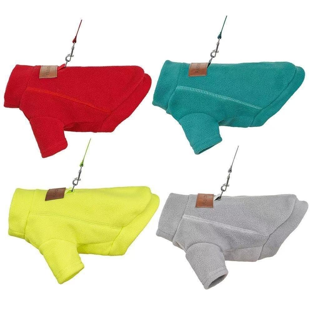 Warm Small Dog Hoodies Solid Color Dog Winter Clothing New Puppy Sweatshirt for Cold Weather