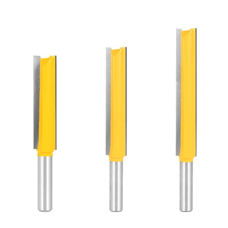 Allsome 8 мм хвостовик 1/2 двойной край удлиненный прямой лезвие обрезной резак прорезной деревообрабатывающий фрезерный резак гравировальный станок