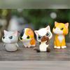 Ornament Cartoon Set Of 6 Room Decor Decoration Accessories Cos Firewood Raccoon Pvc Material Desktop Ornaments Car Accessorie