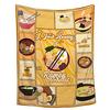 Ramen printed flannel blanket sofa blanket bed sheet bedspread decorative blanket production source direct supply