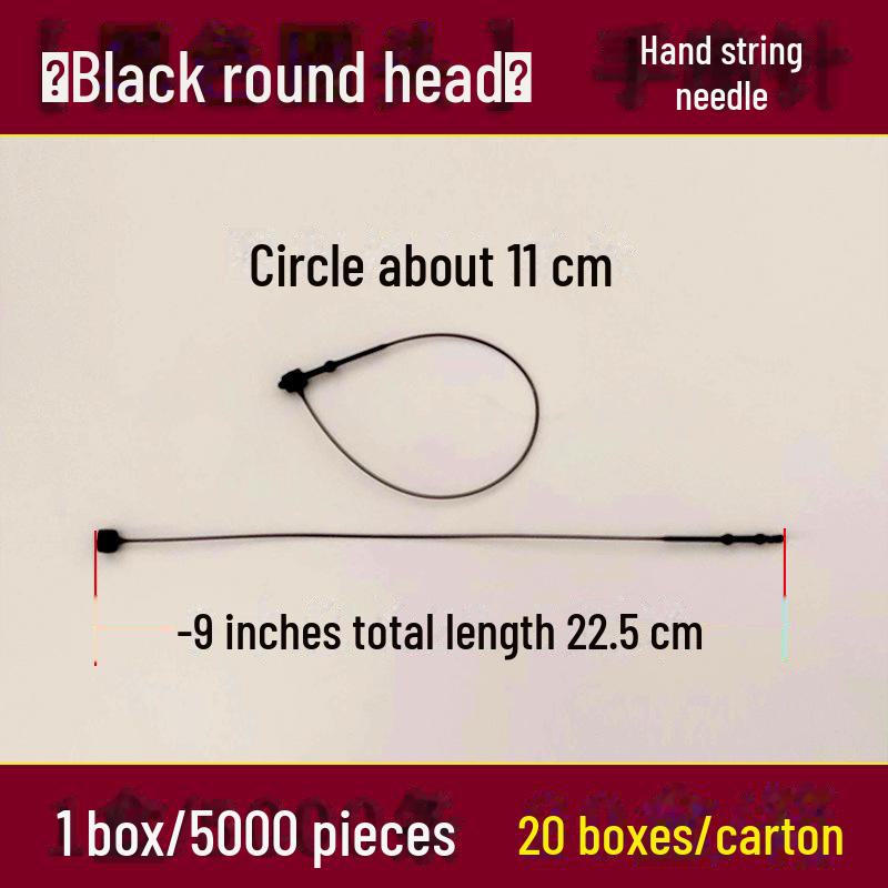 Прозрачный пластиковый шнурок с пряжкой для бирок на одежду