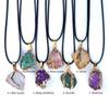 Women Necklace Natural Stone Irregular Pendant Charms For Elegant Women Love Romantic Gift Chains 45+5 Cm