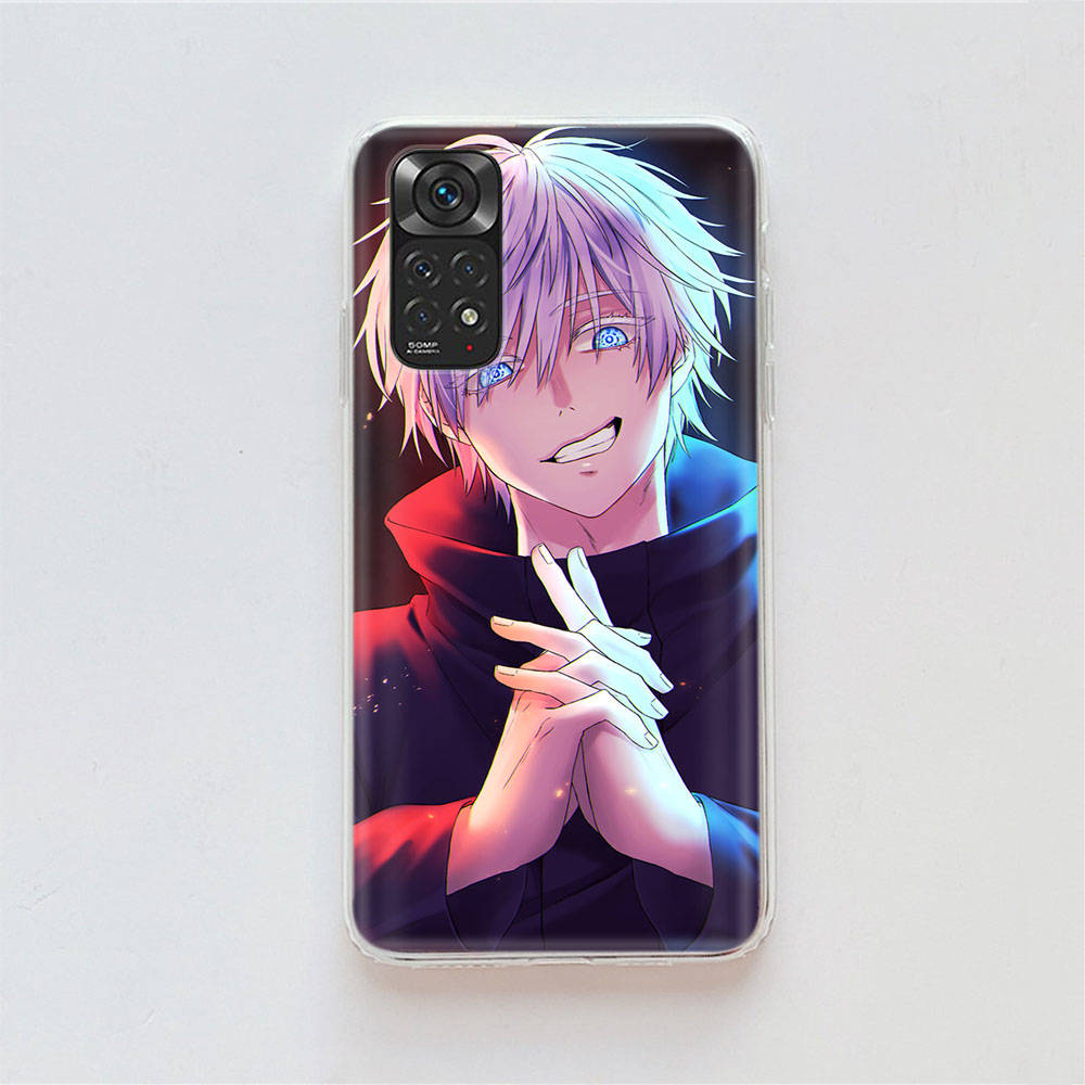 Чехол DT17Jujutsu Kaisen для Samsung A04 A14 A23 A34 A54 M23 M33 M52 M53 Realme 10 9 C30S C35 C55 VIVO Y02S Y21 Y33S Y51 X80 Pro Прозрачный чехол