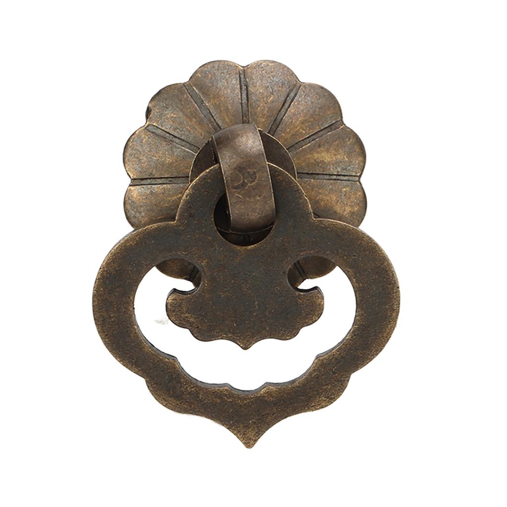 4set Antique Cabinet Handles Bronze Color Auspicious Clouds Shape Vintage Style Decorative DIY