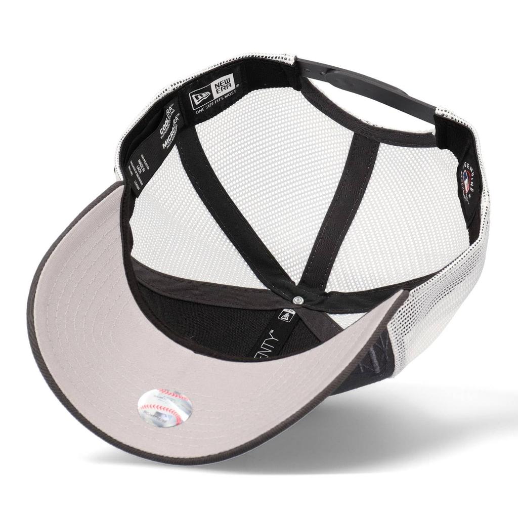 New Era City Connect 9SEVENTY Stretch Mesh New York Mets Size Used Cap, Snapback, MLB, Gray, 970,