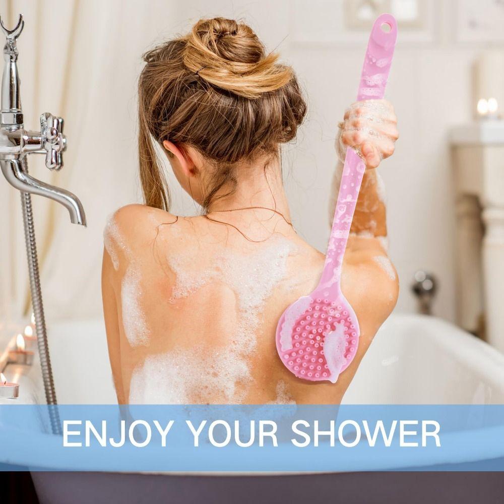 Anti Slip Shower Brush Soft Bristles Body Exfoliator High Quality Back Scrubber Men and Women