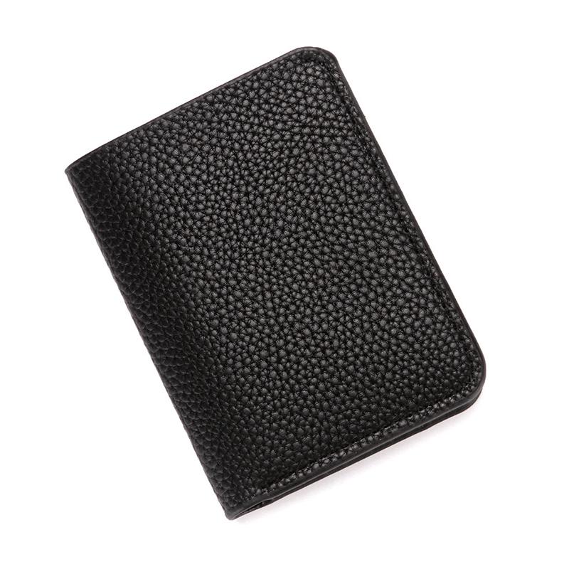 Fashion Pu Leather Men Wallet Mini Coin Purse Driver'S License Card Holder