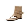Fashion Inner Height Increase Herringbone Clip Cool Boots Women's 2025 New Summer Fashionable Spice Girl Pants Short Tube Roman Sandals