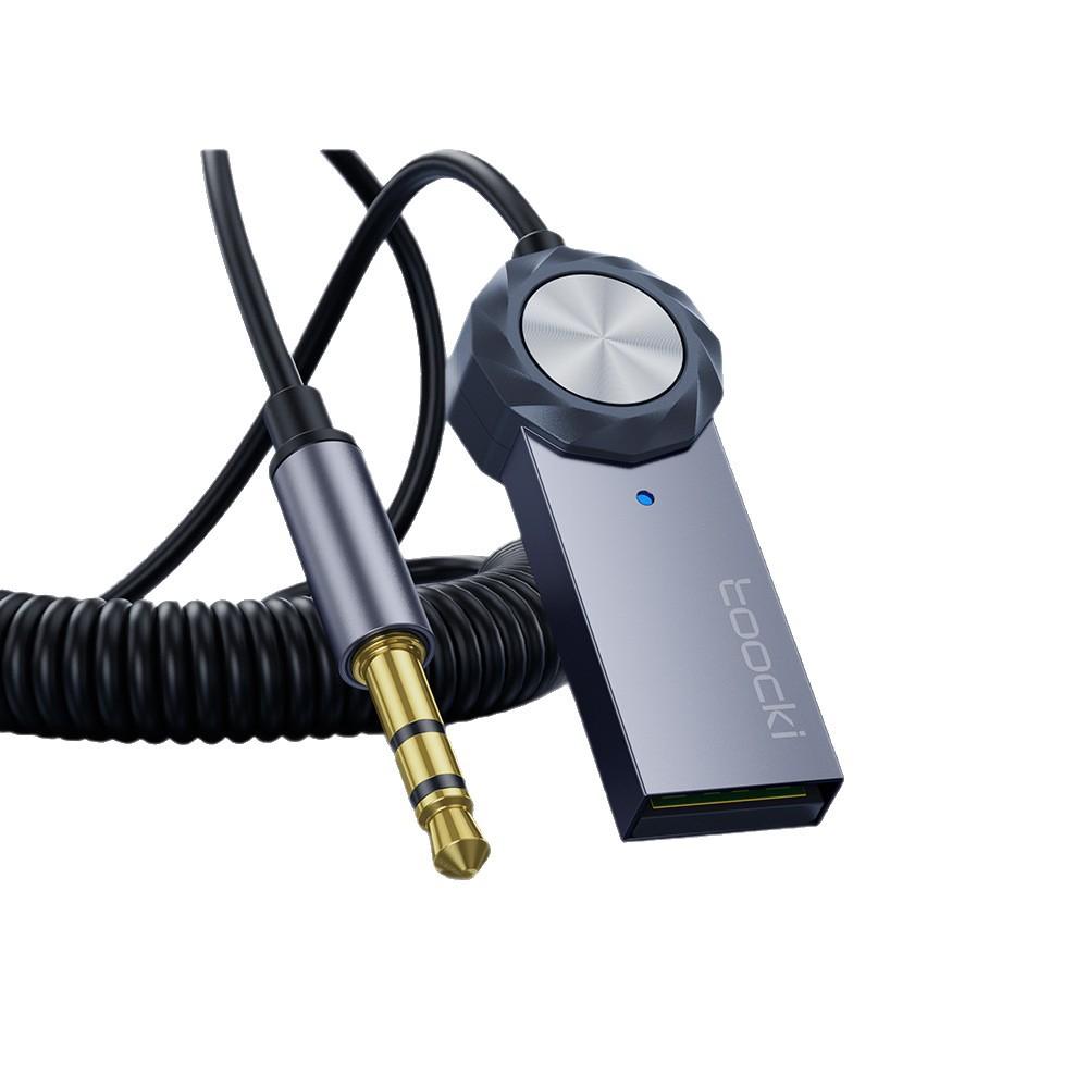 Bluetooth 5.4 Car Audio Receiver, Wireless Music Adapter with 3.5mm AUX Cable for Car Stereo & Wired Speaker