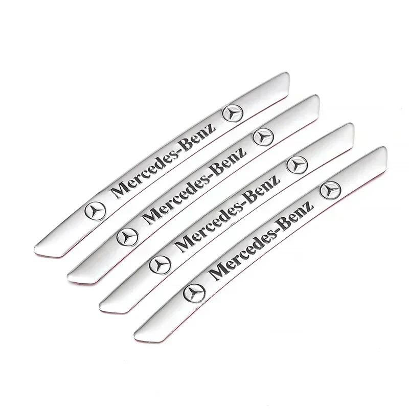 CQZ1 4pcs AMG Emblem Car Wheel Sticker Rims Cover Decal Accessories For Mercedes Benz Brabus Smart Maybach W204 GLC CLA W205 W203
