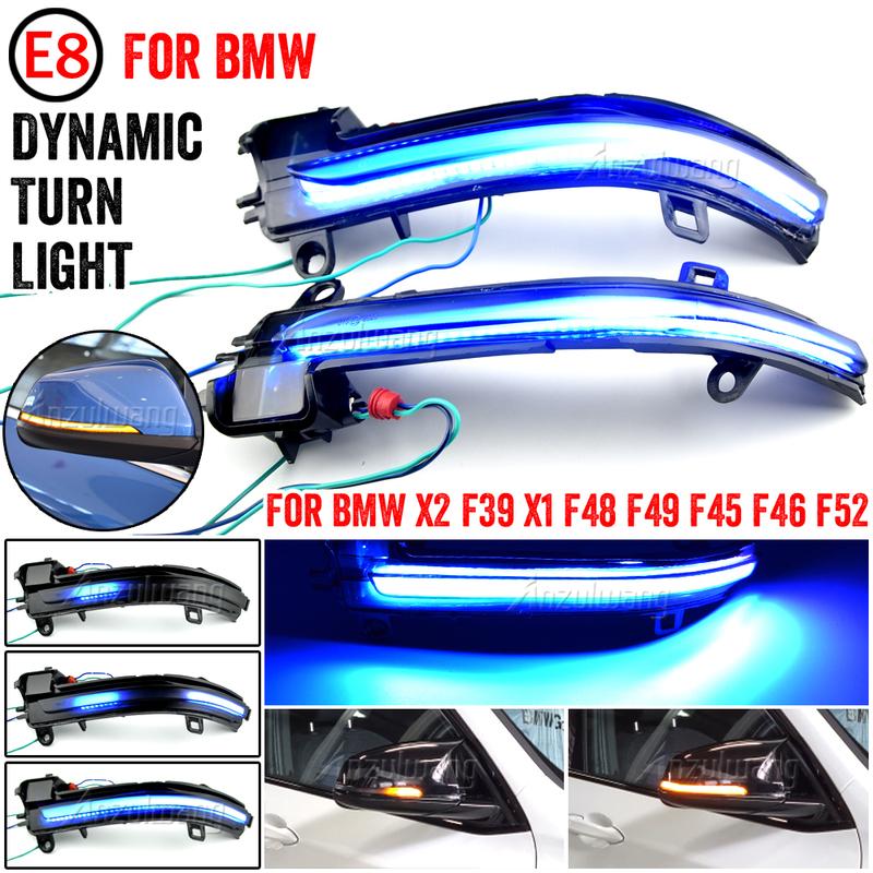 Подходит для BMW 1 серии F52 2018 Седан Динамический повторитель поворота Светодиодный свет Подходит для BMW X2 F39 2018